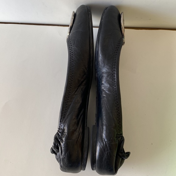 Tory Burch Minnie Travel Ballet Flat -Black/Gold-Sz 6.5 - Picture 11 of 15